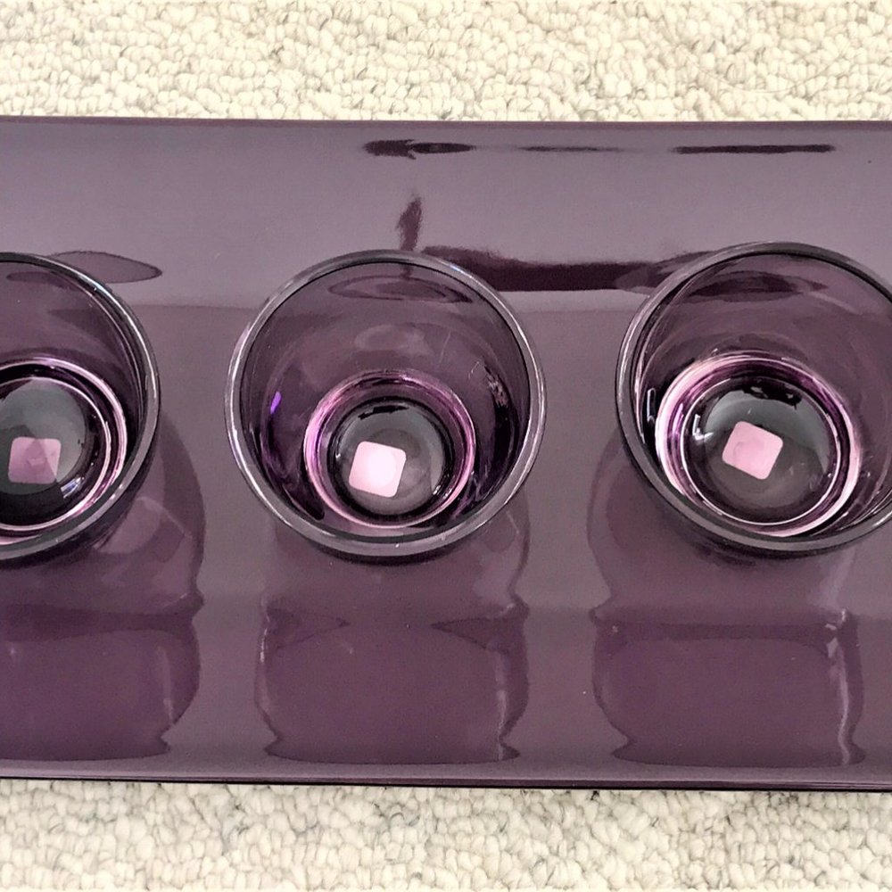 PartyLite Purple Candle Holder
